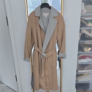 MICHAEL Michael Kors Camel and Gray Trench Coat